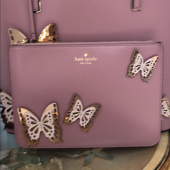 Kate Spade Dusty Peony Tote set - Picture 3 of 3